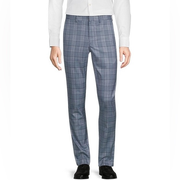 NWT $80  Murano
Evan Extra Slim Fit Flat Front Plaid Dress Pants - Picture 2 of 7